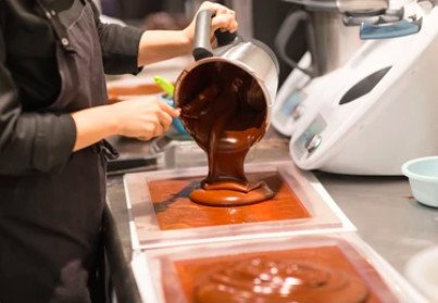 Handmade chocolate on the farm